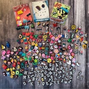 200+ CROCS Jibbitz Charm Lot Collection Soccer, Seattle, West Coast, Disney